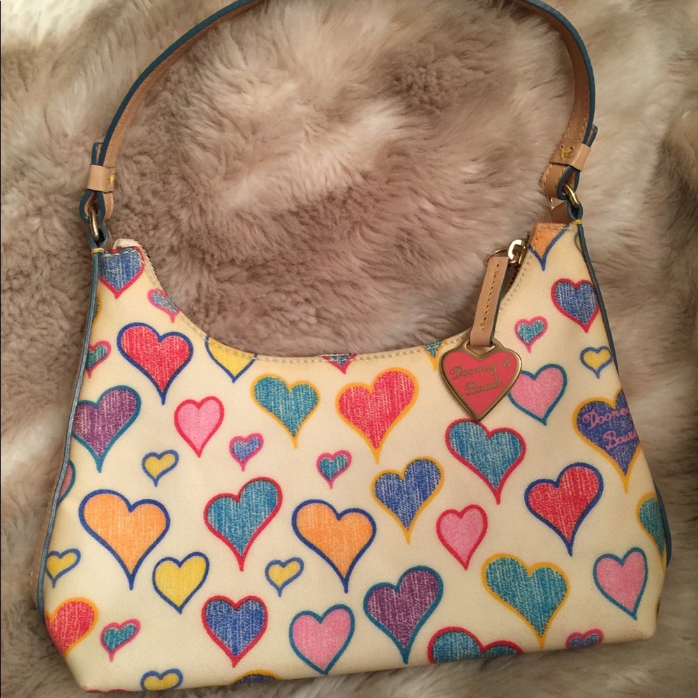 Dooney & Bourke Mini Hearts Leather Shoulder Bag